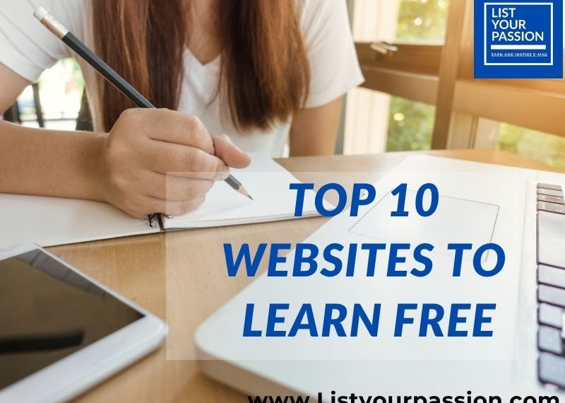 Top 10 websites to learn free.